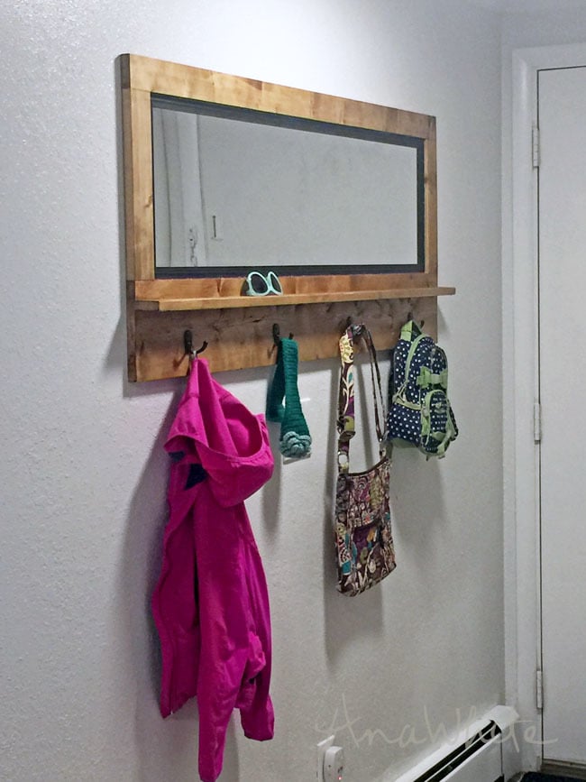 Mirrored coat hooks hot sale